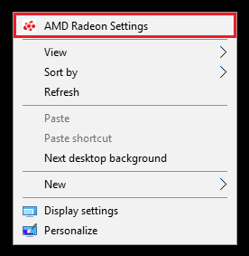 adjust desktop size and position amd